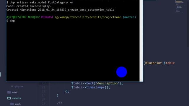 Laravel class 04 Creating postcategory with model and validation смотреть онлайн