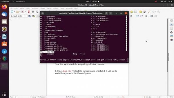 How to uninstall Koha Software from Linux Ubuntu?