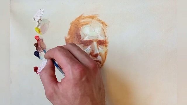 Как смешать /цвет/лица.Как подобрать цвет для портрета. Теплохолодность.Художник Голубев Александр смотреть онлайн