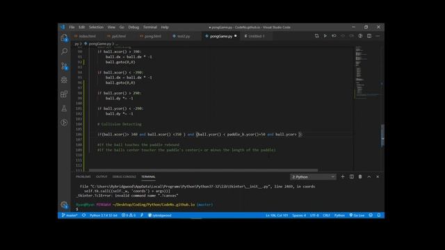 Python Pong: 9 смотреть онлайн