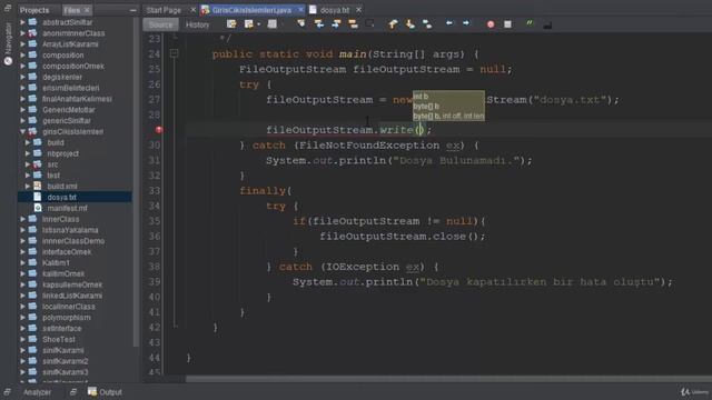 97) FileOutputStream İle Dosya Yazmak - Efsane Java Dersleri (Input/Output) смотреть онлайн
