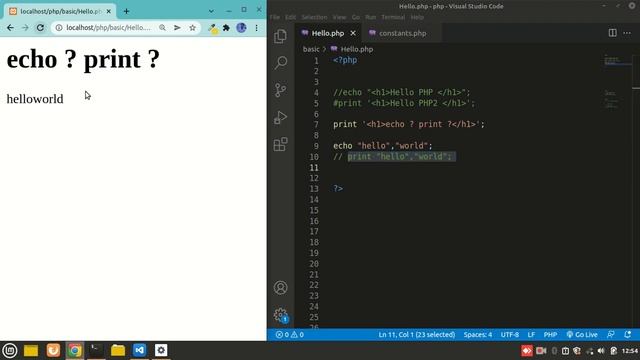 echo and print in php | what is the difference between echo and print in php| смотреть онлайн