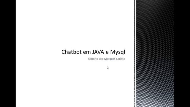 COMO CRIAR CHATBOT EM JAVA e MYSQL AULA 1 Introdução смотреть онлайн