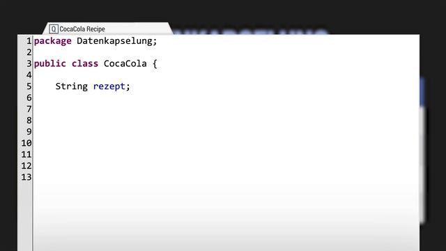 Datenkapselung in Java (private vs public) - Objektorientierte Programmierung mit Java 4 смотреть онлайн