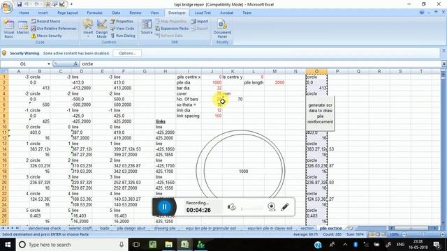 pile reinforcement drawing excel смотреть онлайн