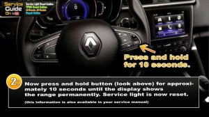 Renault Talisman Service Light Reset