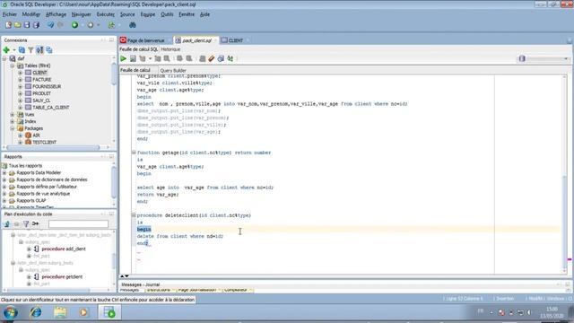 Langage PLSQL: Exercice ( Les packages) смотреть онлайн