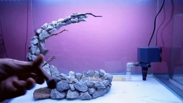 AMAZING WATERFALL AQUARIUM - Aquascape Waterfall Setup Step by Step Tutorial смотреть онлайн