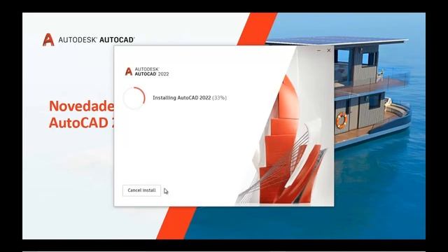 AutoCAD 2022 Installation time and start time смотреть онлайн