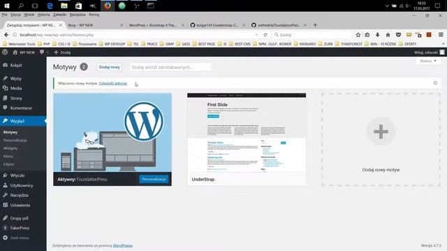 1 - Wordpress Theme Frameworks Understrap + Foundationpress
