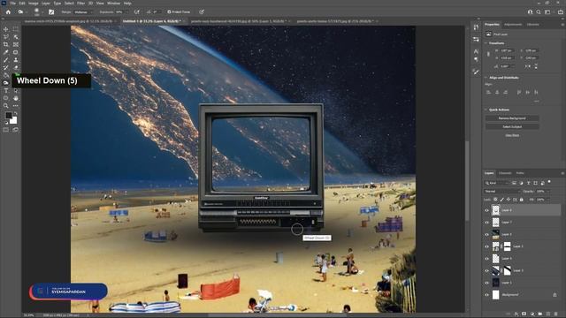 Retro Futurism Photo Manipulation - Tutorial Photoshop CC 2022 смотреть онлайн