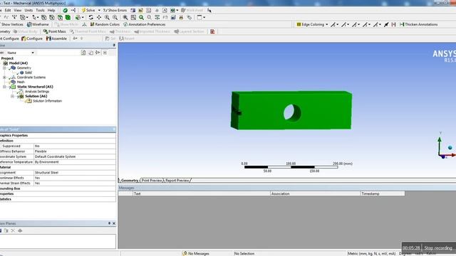 ANSYS Workbench Tutorial - Introduction to Static Structural смотреть онлайн