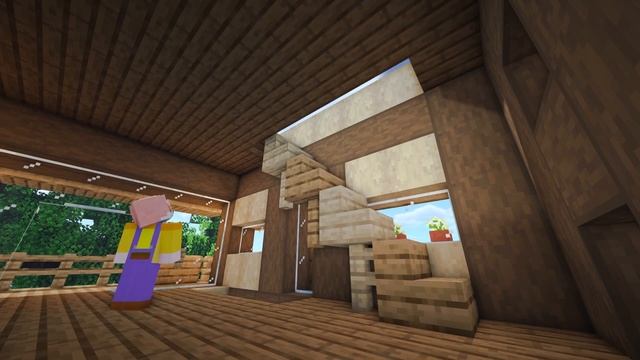 A unique three-story wooden house | Minecraft House Tutorial 41 смотреть онлайн