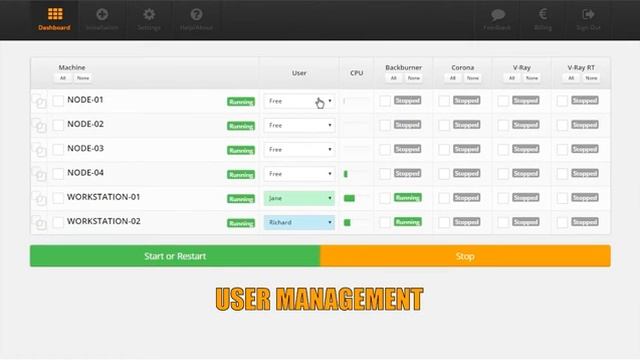 Render Node Monitor Features смотреть онлайн