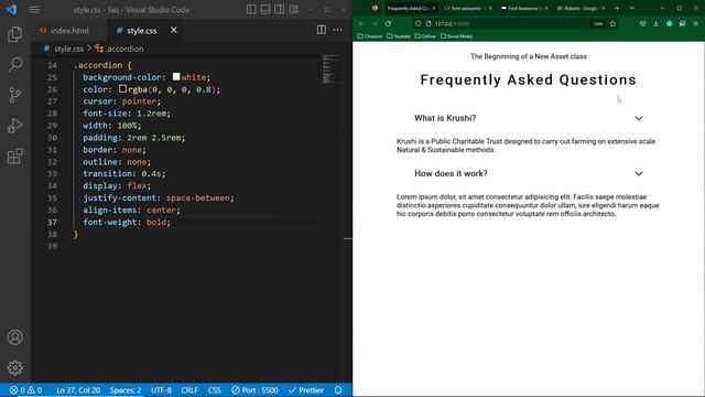 How to Make FAQ Page Design using HTML and CSS смотреть онлайн