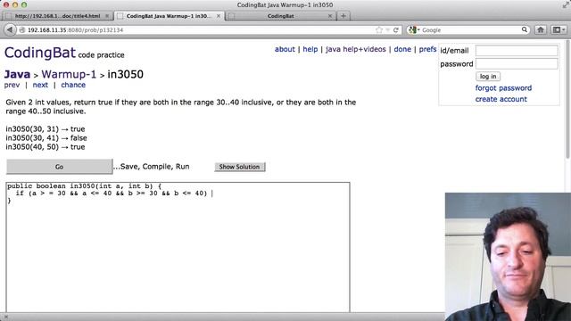 CodingBat #4 - Java If Boolean Solution Code 2 смотреть онлайн