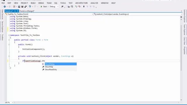 Read text file (.txt) text into C# textbox смотреть онлайн