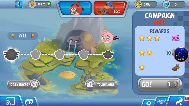 Angry Birds GO- Part 1 Sweedway Rank 1 RED-BOMB смотреть онлайн