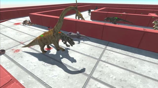Impossible Maze - All Dinosaurs ARBS | Animal Revolt Battle Simulator смотреть онлайн
