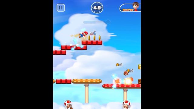 Super Mario Run - Toad Rally (Mario, Peach & Toad Gameplay)