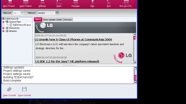 Getting Started with the LG SDK for the Java ME Platform смотреть онлайн
