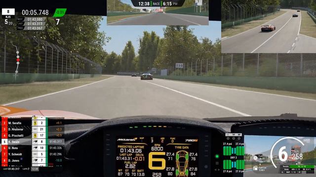 ACC | Sim Grid Daily Race | McLaren 720s at Imola смотреть онлайн
