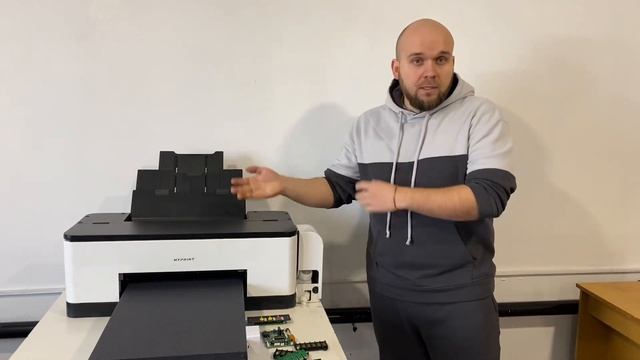 Китайский DTF принтер. Epson 1390 DTF с Китая. Ремонт. смотреть онлайн