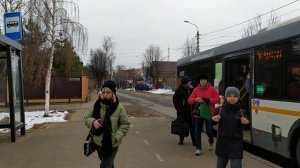 Автобус ЛиАЗ-5292.60 (10,5; 2-2-0) остановка Выставочный центр (Дмитров) 2.04.2022