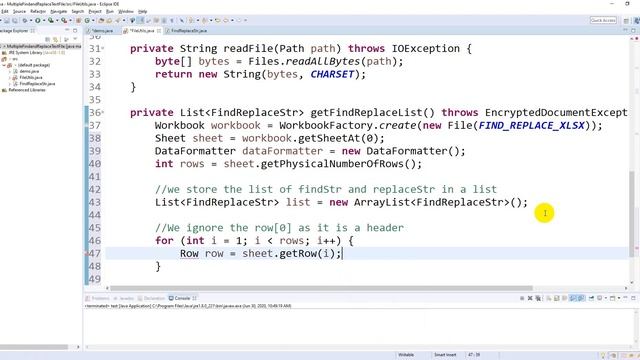 Replace multiple string a text file using Java. List of find and replace string are in an excel fil смотреть онлайн