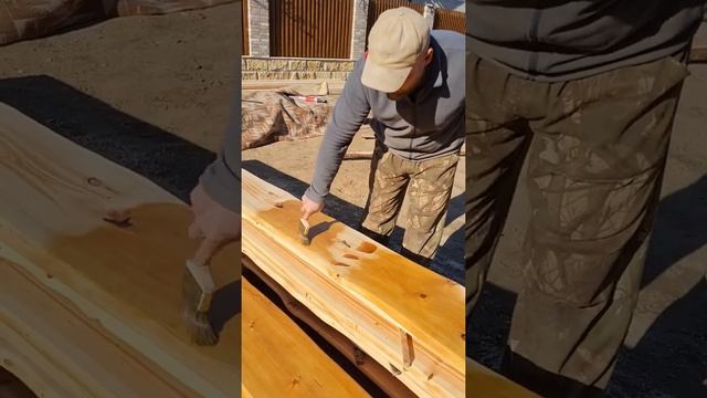 Покрытие #кедровойдоски маслом #biofa #osmo