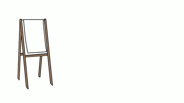 Мольберт - картинка для рисованного видео смотреть онлайн