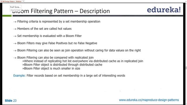 What is Bloom Filter | Bloom Filtering Pattern | MapReduce Design Pattern Tutorial | Edureka смотреть онлайн