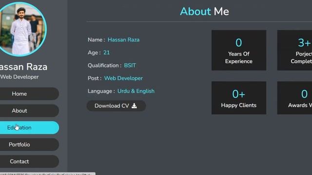 My portfolio website on react js.... смотреть онлайн
