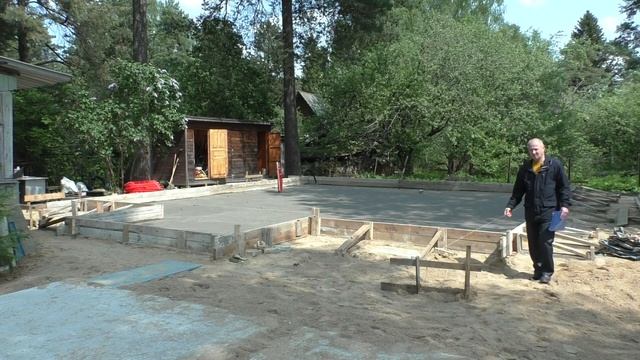 Устройство недорогого фундамента, вынос осей.