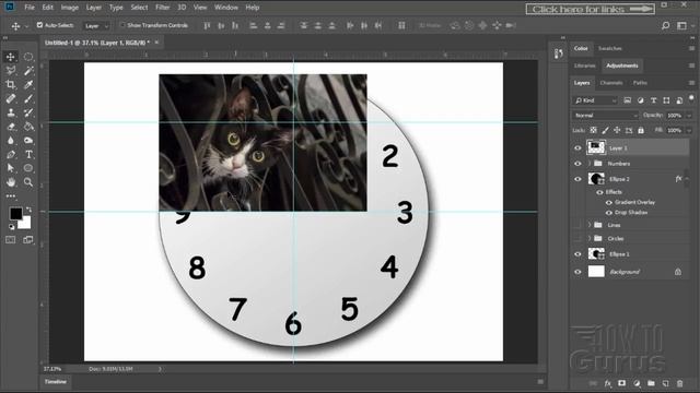 How You Can Place Numbers on a Clock Face in Photoshop CC смотреть онлайн