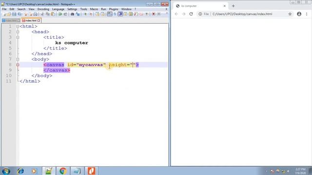 Canvas tag-HTML5 in Hindi смотреть онлайн