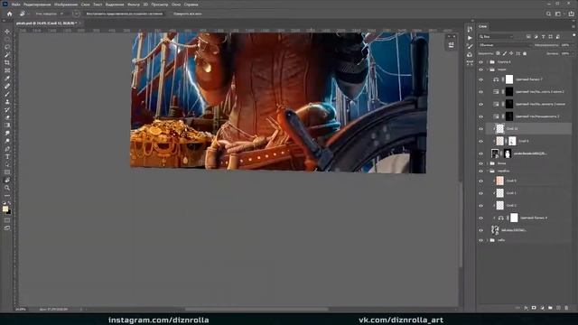 ?ОБРАБОТКА ФОТО В ФОТОШОП? THE LONE PIRATE. SPEED ART PHOTOSHOP смотреть онлайн