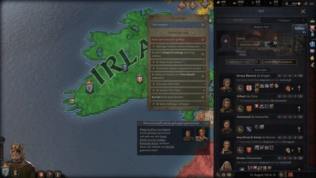 Crusader Kings 3 TOP Tutorial (D | HD) #4 - Erbfolge, Erbrecht, Bundteilung, Erben enterben смотреть онлайн