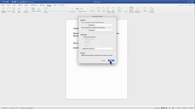 Mac Word -- Document Inspector смотреть онлайн