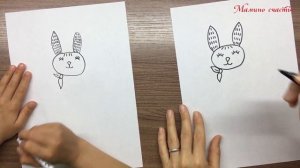 Как нарисовать Зайчика - девочку? / How to draw a Bunny girl