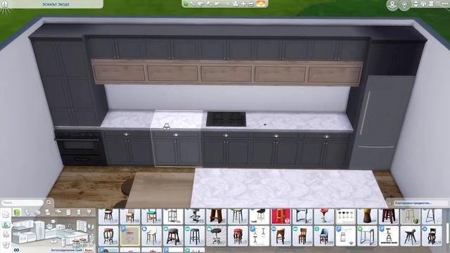 Современная кухня | симс 4 строительство | CC | Building in The Sims 4 смотреть онлайн