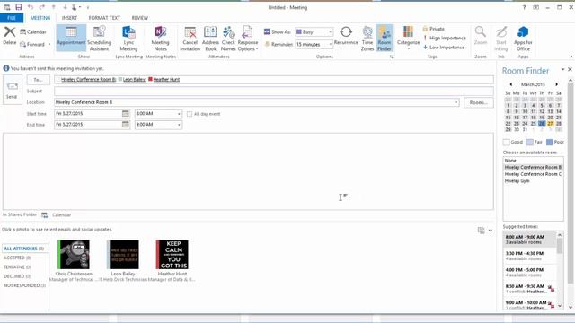 Scheduling Meeting Rooms in Microsoft Outlook смотреть онлайн
