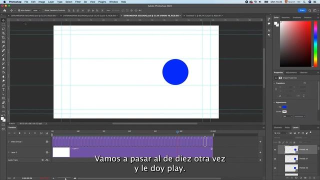 #1.1 Animación Photoshop: DIFERENCIA Entre 10, 24 Y 50 Fps