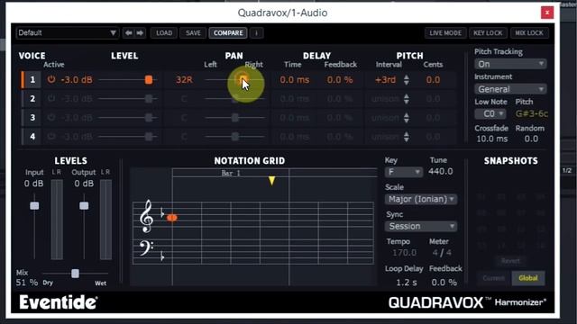 Quadravox Pitch Shifter By Eventide - Setting Up Easy Vocal Harmonies смотреть онлайн