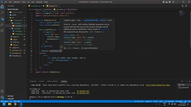Text Editor in React JS || Bold, Italic, Underline Using NPM React-Quill in React JS || React JS смотреть онлайн