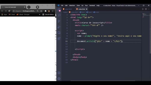 Curso JS #4 - Como utilizar o prompt смотреть онлайн