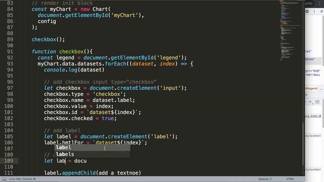 How to Create Custom Legend With Checkboxes In Chart JS смотреть онлайн