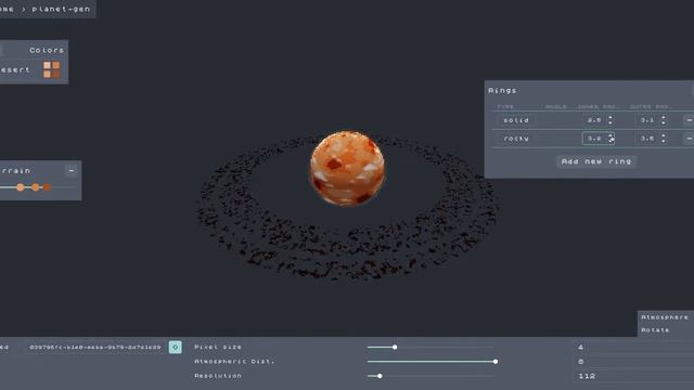 Idleverse: WIP planetary ring editor смотреть онлайн