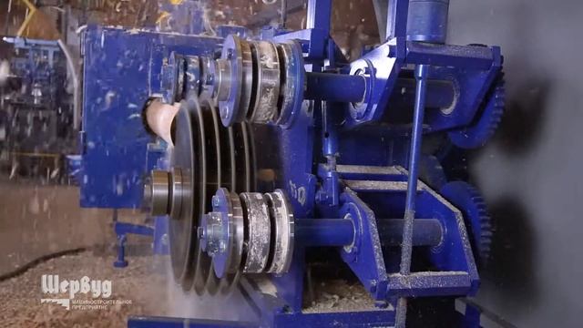 Комбинированный станок 668С для переработки тонкомера на обрезную доску смотреть онлайн