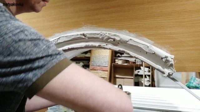 Декоративная отделка арки гипсом. смотреть онлайн
